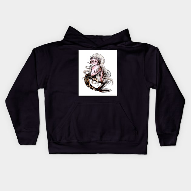 Catfish river Mermaid Kids Hoodie by sadnettles